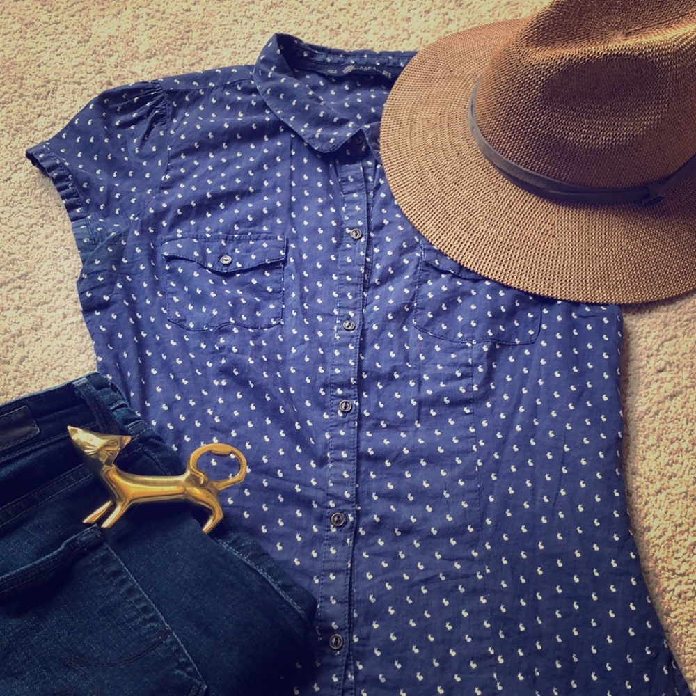 3 for $30: Cute Zara Bunny Puff Sleeve Blouse!